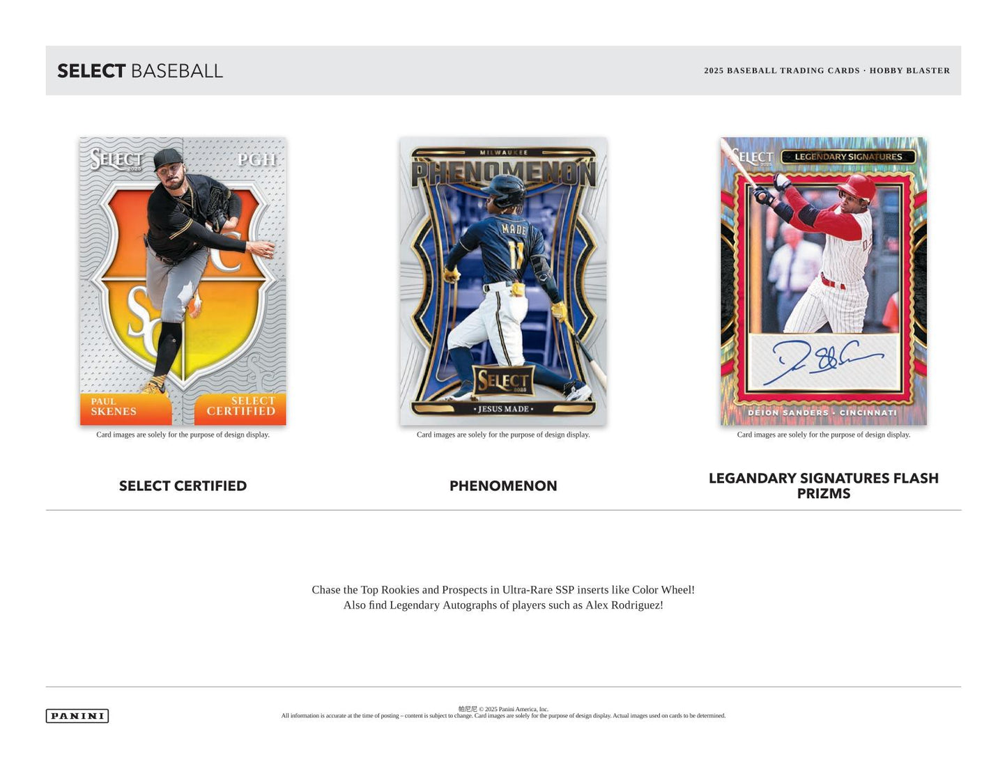 2025 Panini Select Baseball Blaster Box (Orange Flash)