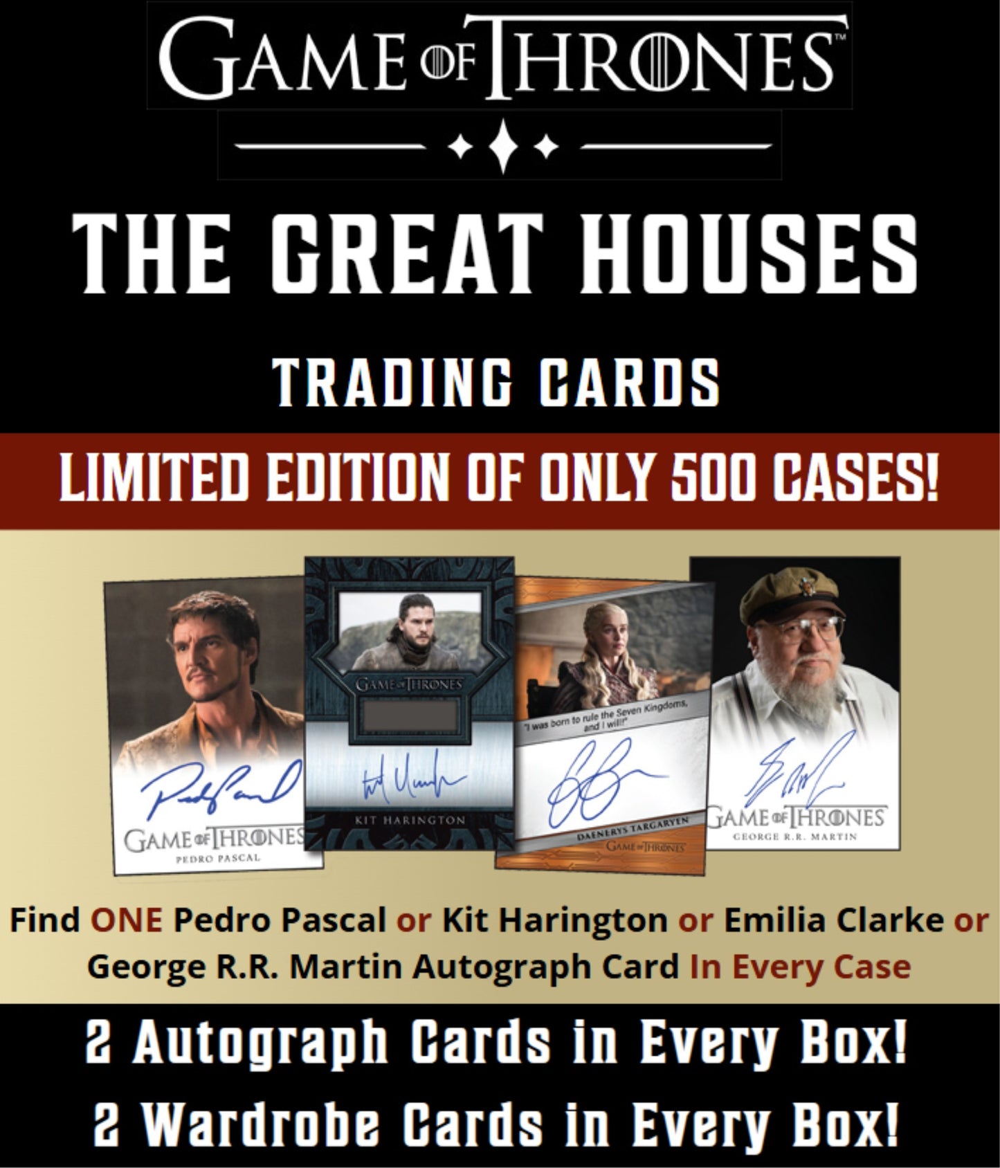 2025 Rittenhouse Game of Thrones Great Houses Hobby Box