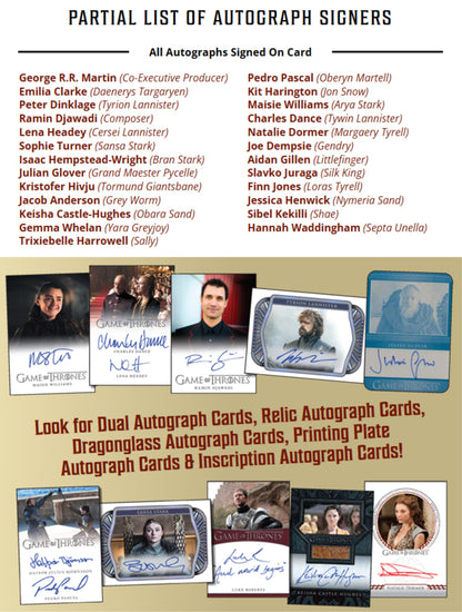 2025 Rittenhouse Game of Thrones Great Houses Hobby Box