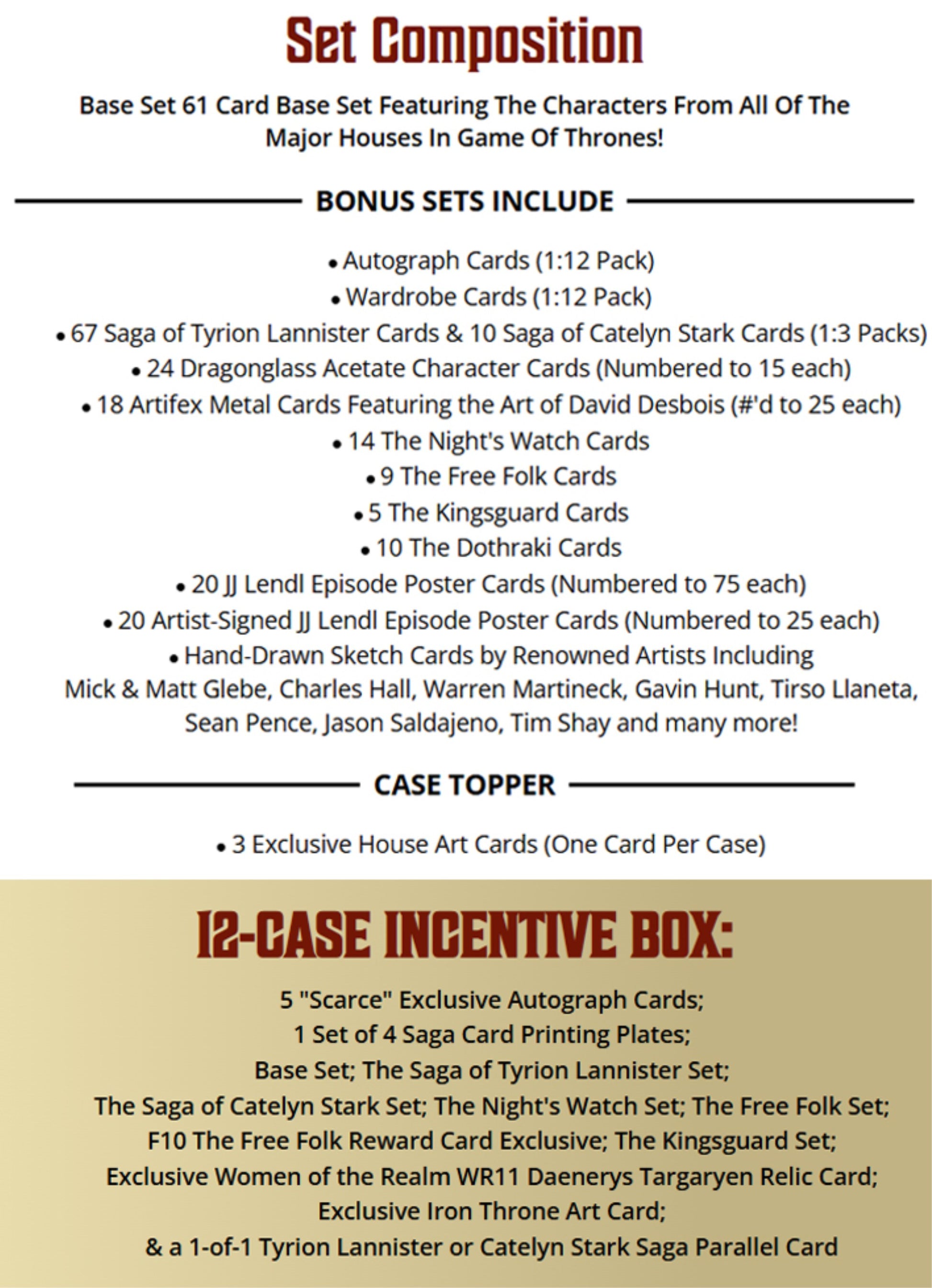 Game of Thrones The Great Houses Hobby Box (Rittenhouse 2025) Game of Thrones The Great Houses Hobby Box (Rittenhouse 2025)