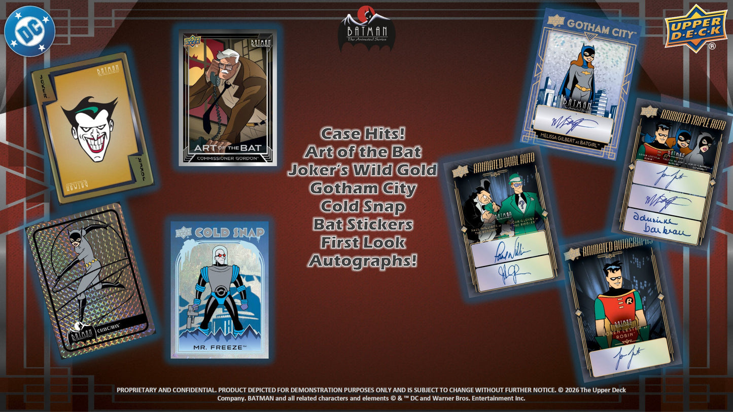 2026 Upper Deck Batman the Animated Series Hobby Box