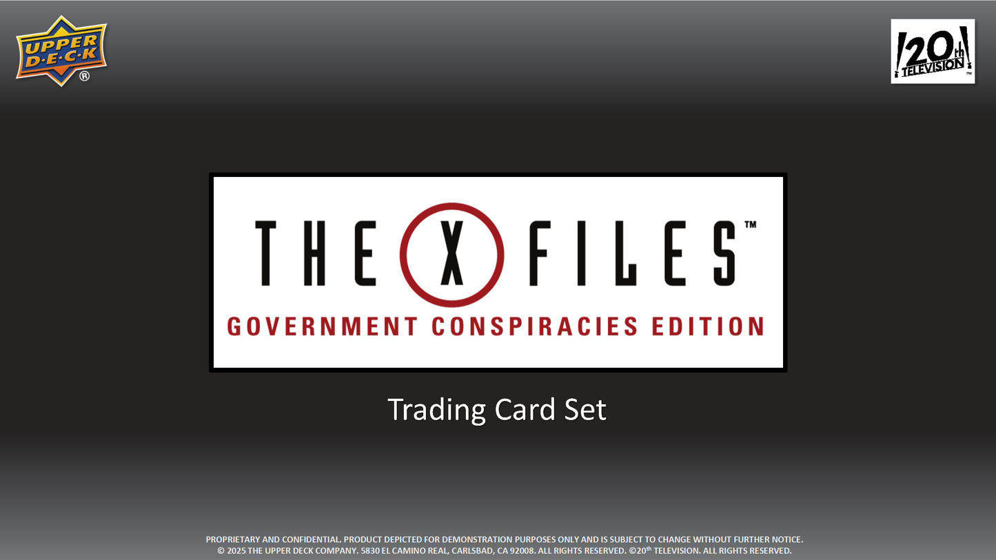2025 Upper Deck The X-Files Government Conspiracies Edition Hobby Box