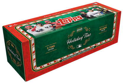 2025 Topps Baseball Holiday Sealed Box of 3 Tins