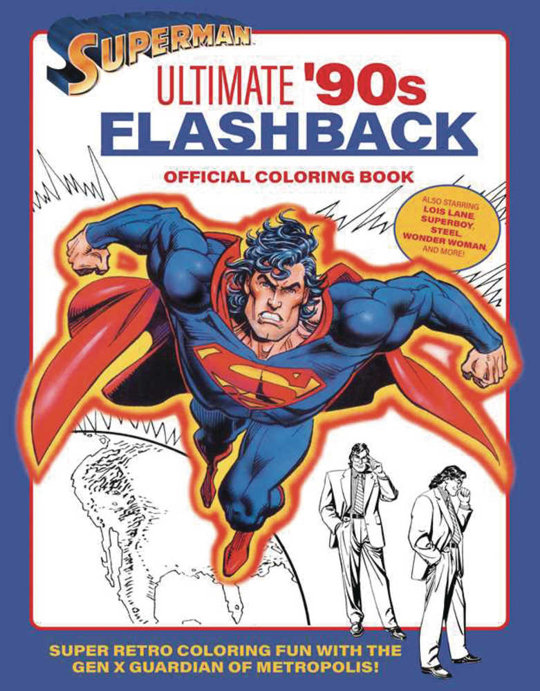 Superman Ultimate 90 S Flashback Coloring Book TPB