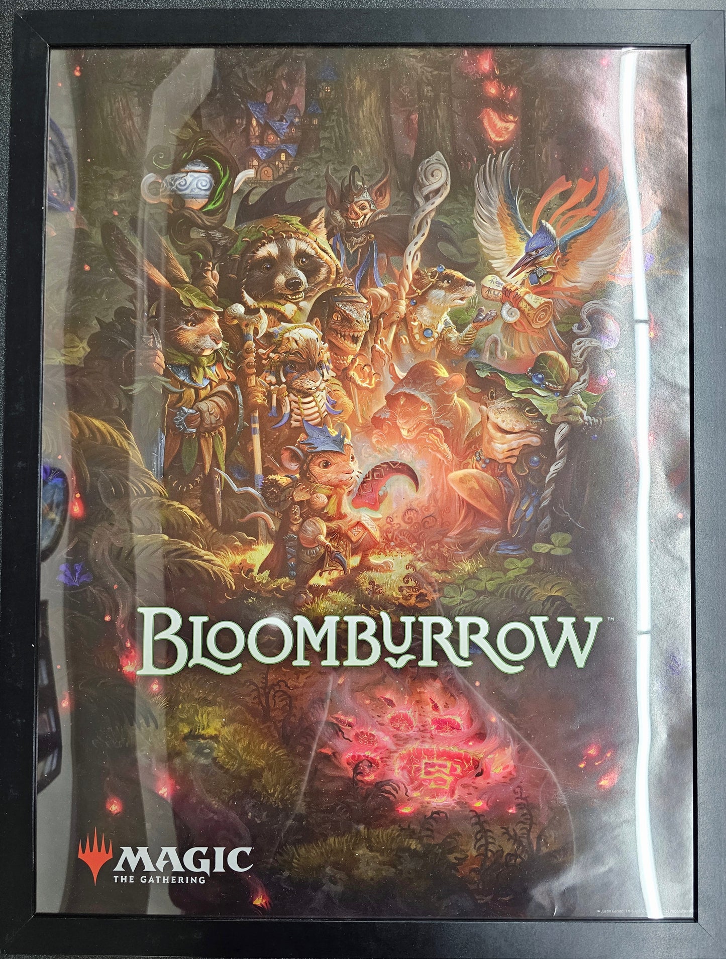 Framed Magic: the Gathering WPN Promotional Poster - Bloomburrow (Foil)
