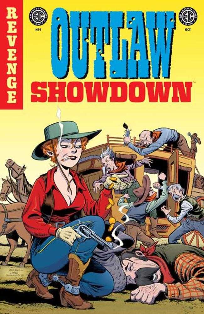 Outlaw Showdown #1 Cover D 1 in 10 Shawn Mcmanus EC Homage Variant