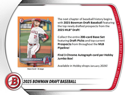 2025 Topps Bowman Draft Baseball Hobby Box