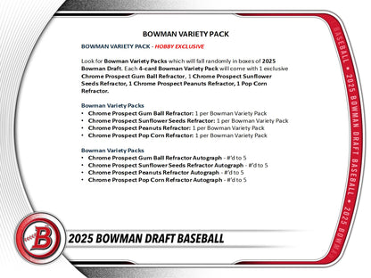 2025 Topps Bowman Draft Baseball Hobby Box