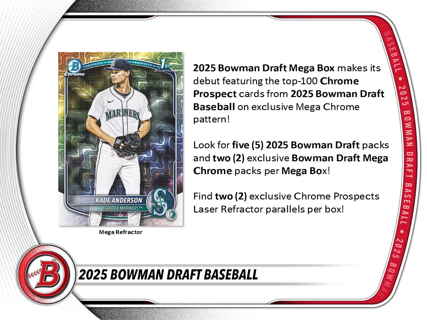 2025 Topps Bowman Draft Baseball Mega Box