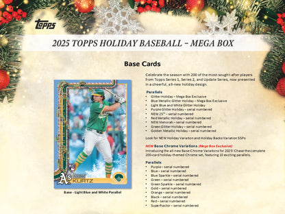 2025 Topps Baseball Holiday Mega Box