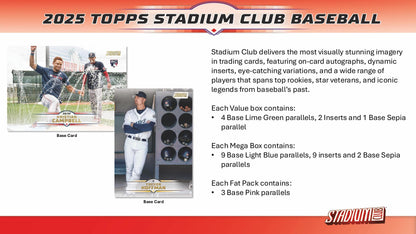 2025 Topps Stadium Club Baseball Pack