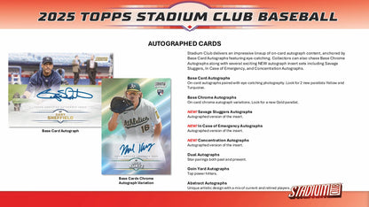 2025 Topps Stadium Club Baseball Pack