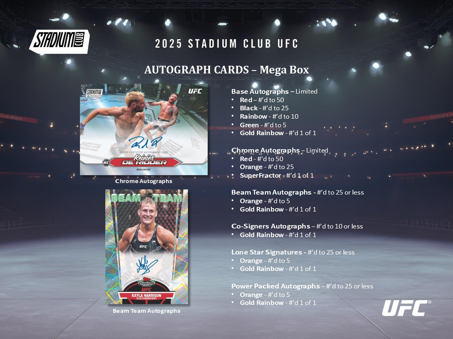 2025 Topps UFC Stadium Club Mega Box