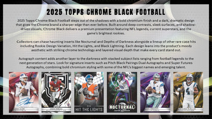 2025 Topps Black Chrome Football Hobby Box