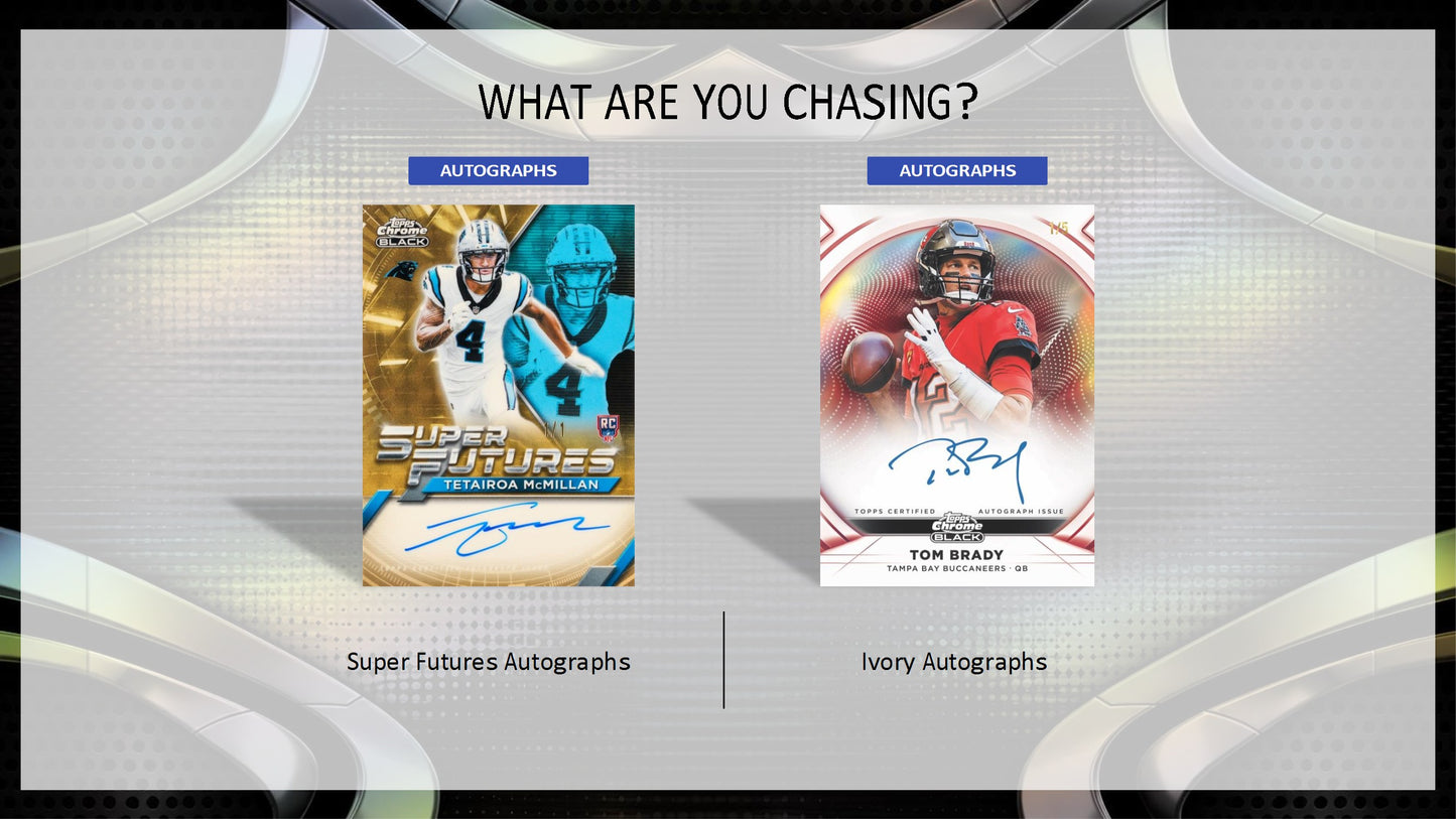 2025 Topps Black Chrome Football Hobby Box