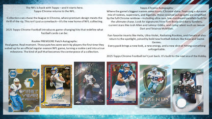 2025 Topps Chrome Football Hanger Box