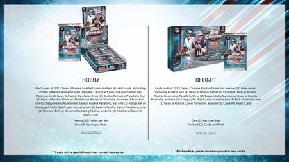 2025 Topps Chrome Football Hobby Box