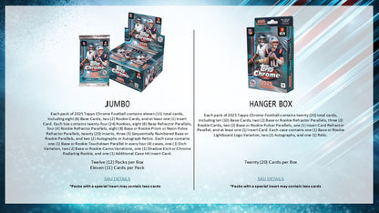 2025 Topps Chrome Football Hanger Box