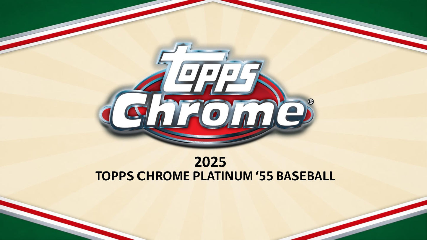 2025 Topps Chrome Platinum Anniversary Baseball Hobby Box