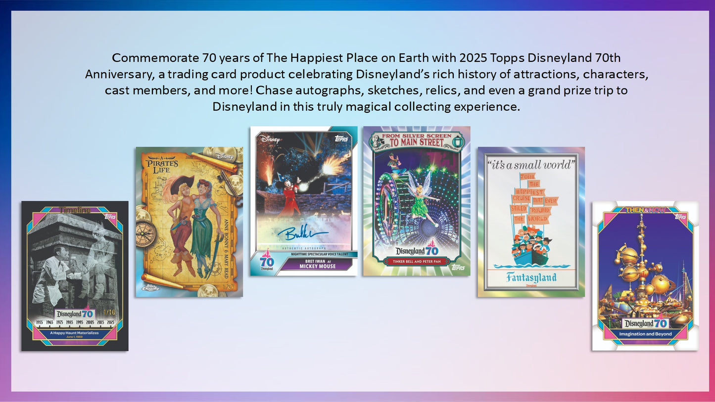 2025 Topps Disneyland 70th Anniversary Value Box