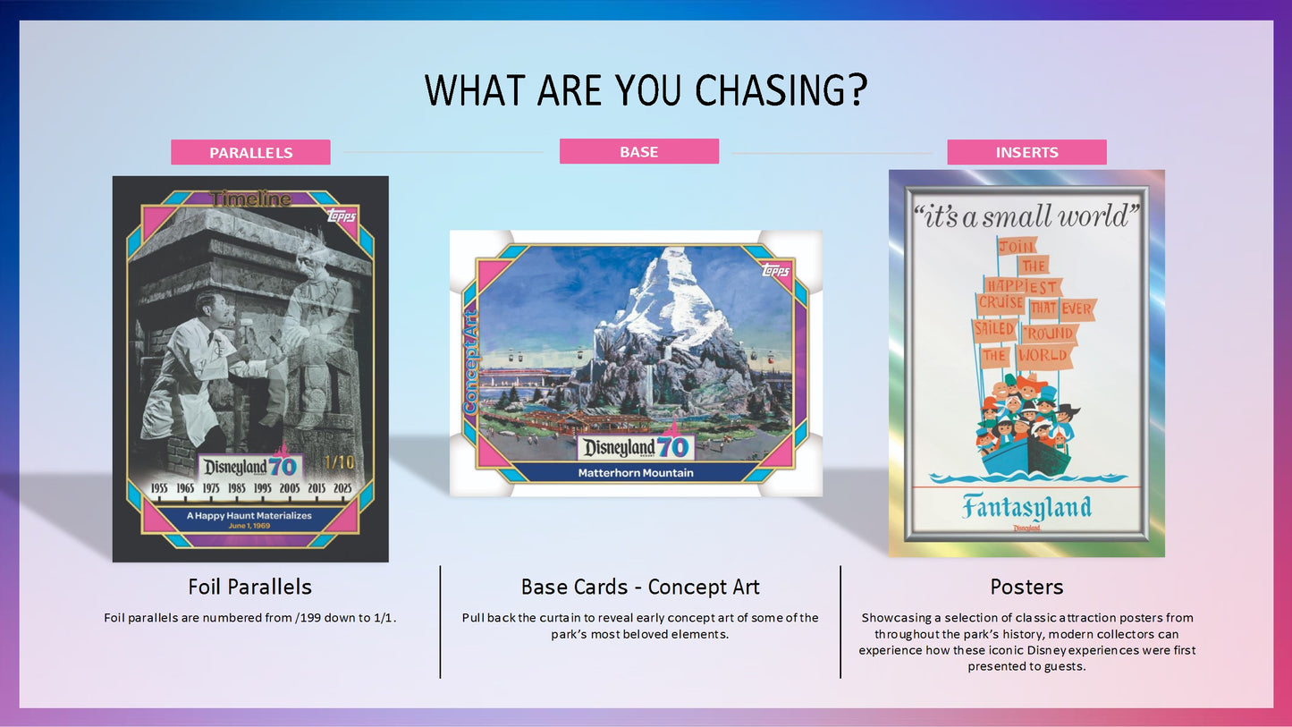 2025 Topps Disneyland 70th Anniversary Value Box
