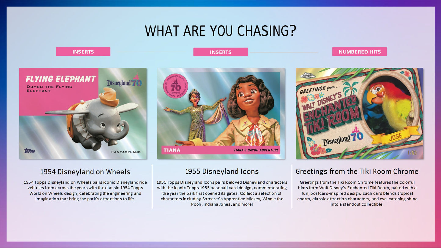 2025 Topps Disneyland 70th Anniversary Value Box