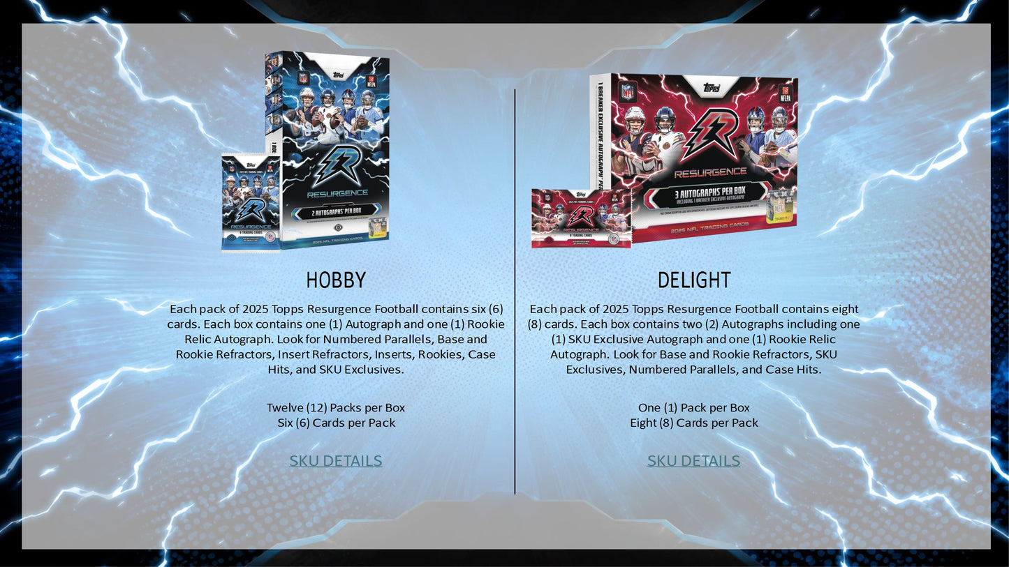 2025 Topps Resurgence Football Value Box