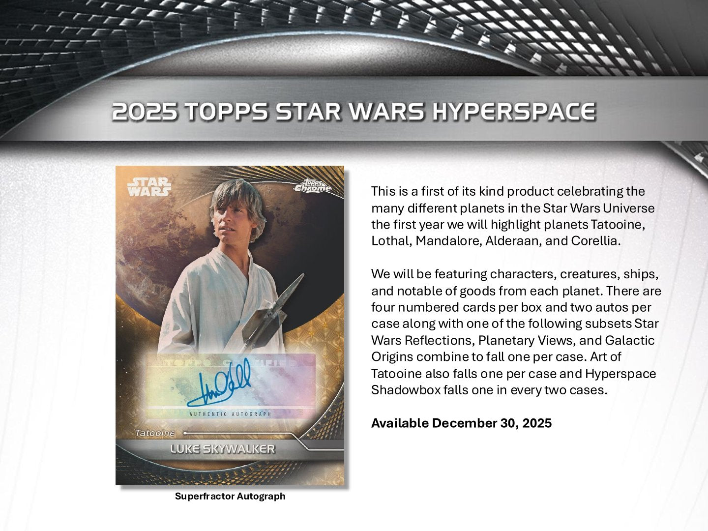 2025 Topps Star Wars Hyperspace Hobby Box