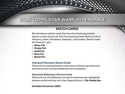 2025 Topps Star Wars Hyperspace Hobby Box