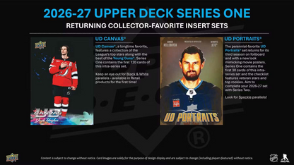 2026-27 Upper Deck Series 1 Hockey Blaster Box