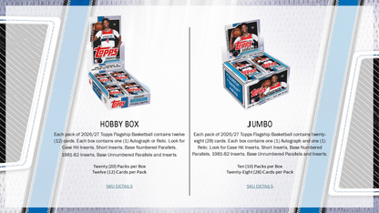2026-27 Topps Flagship Basketball Hobby Jumbo Box