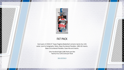 2026-27 Topps Flagship Basketball Hobby Jumbo Box