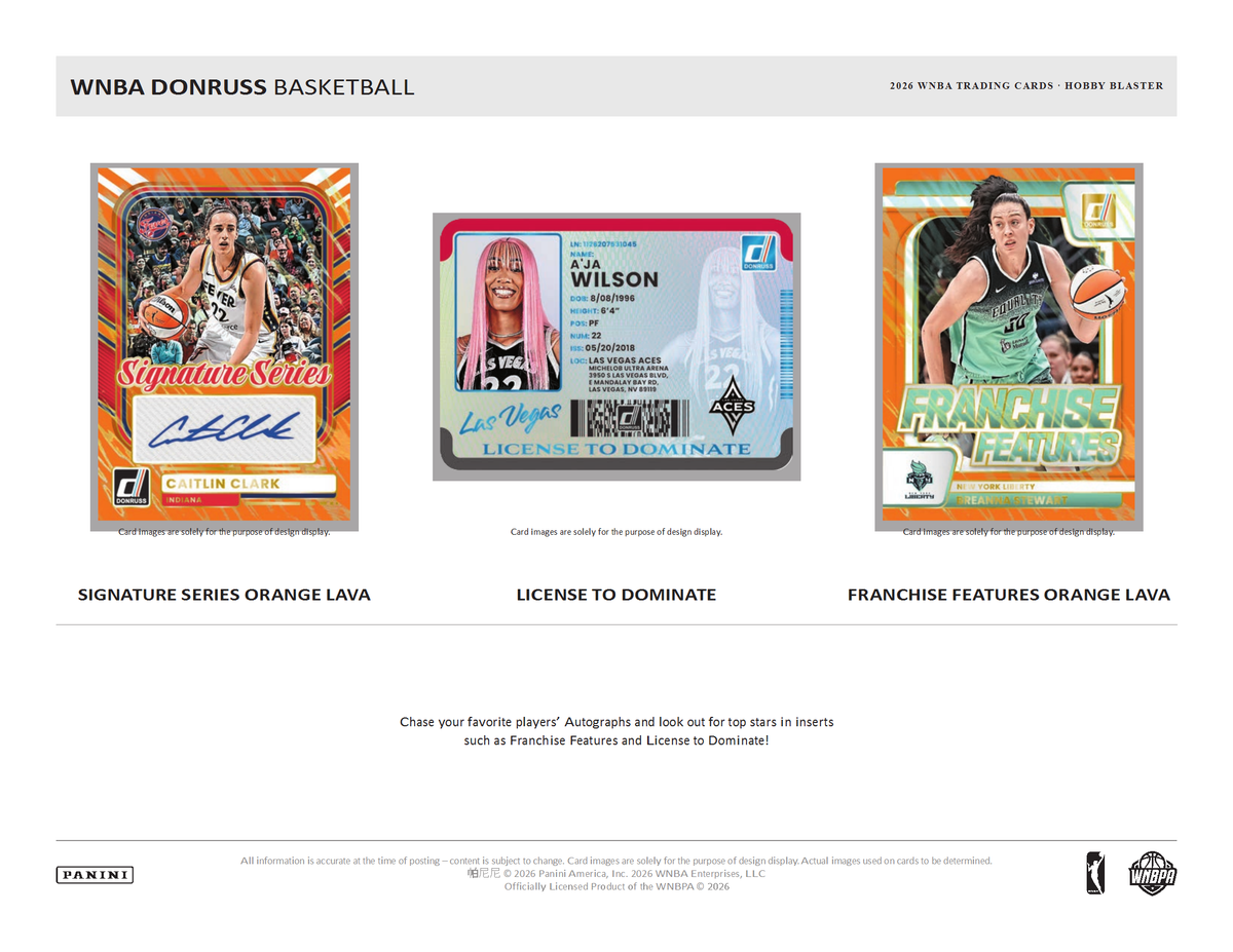 2026 Panini Donruss WNBA Basketball Blaster Box