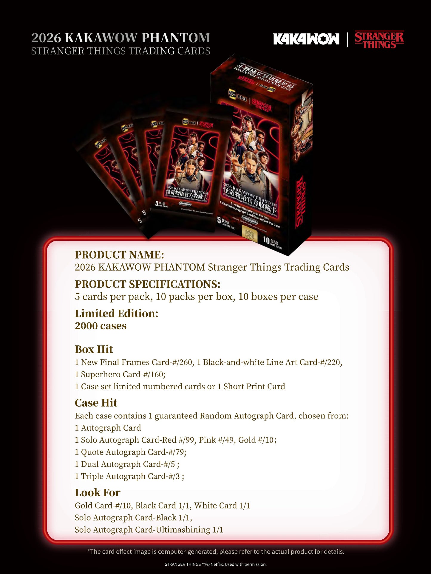 2026 Kakawow Phantom Stranger Things Hobby Box