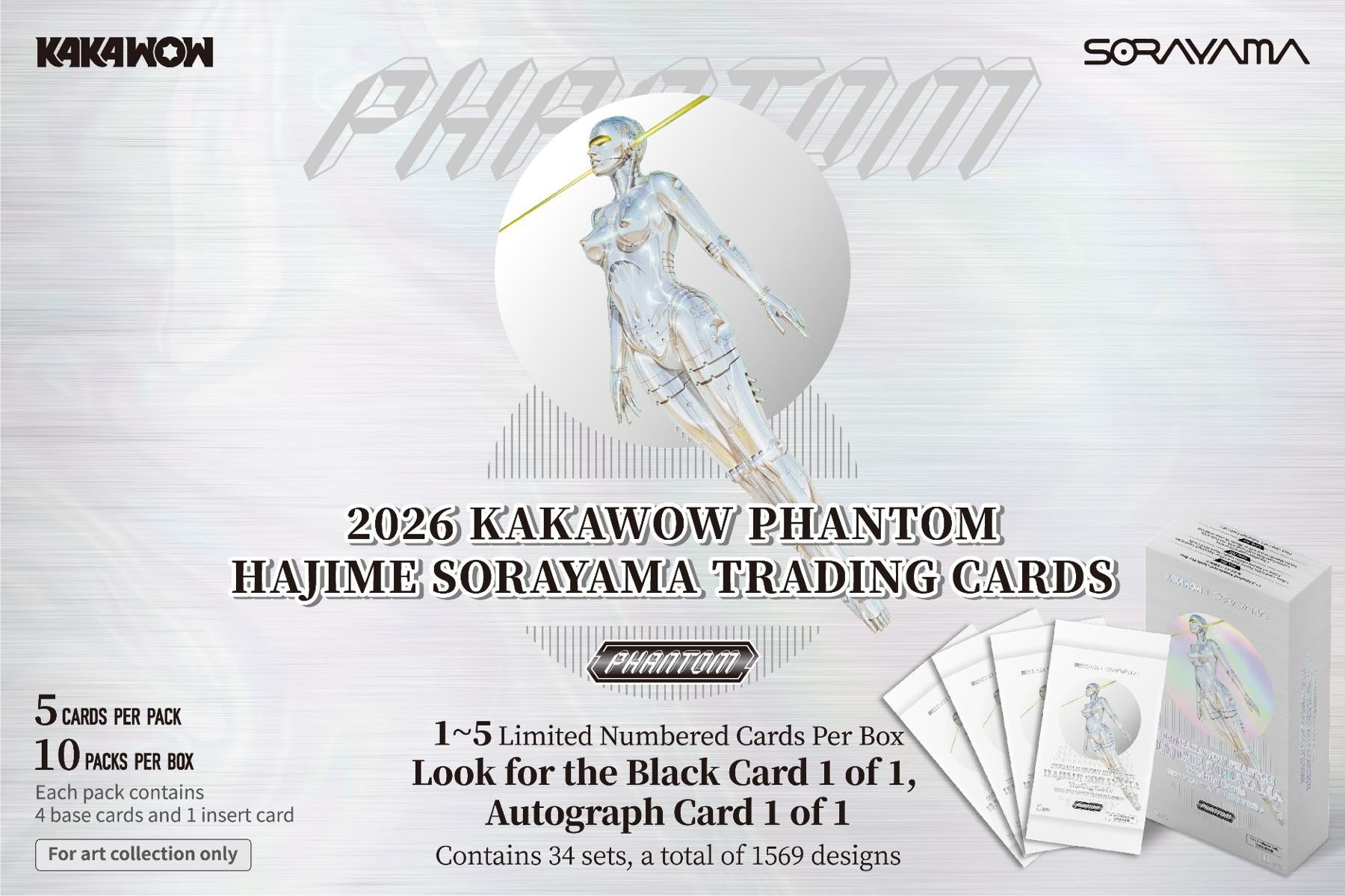 2026 Kakawow Phantom Hajime Sorayama Trading Card Box – Digital Heroes
