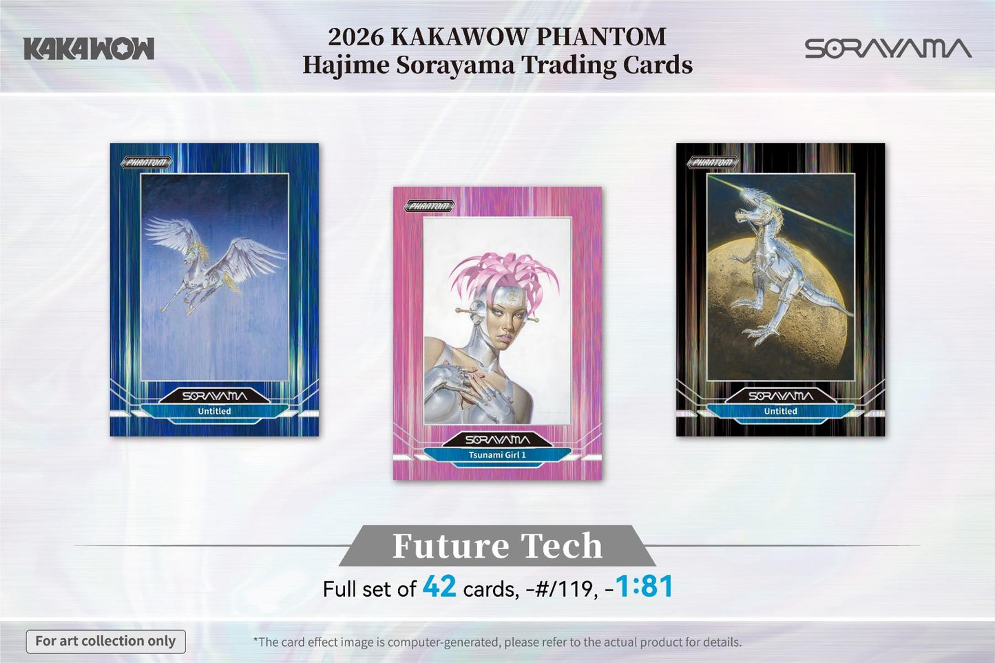 2026 Kakawow Phantom Hajime Sorayama Trading Card Box