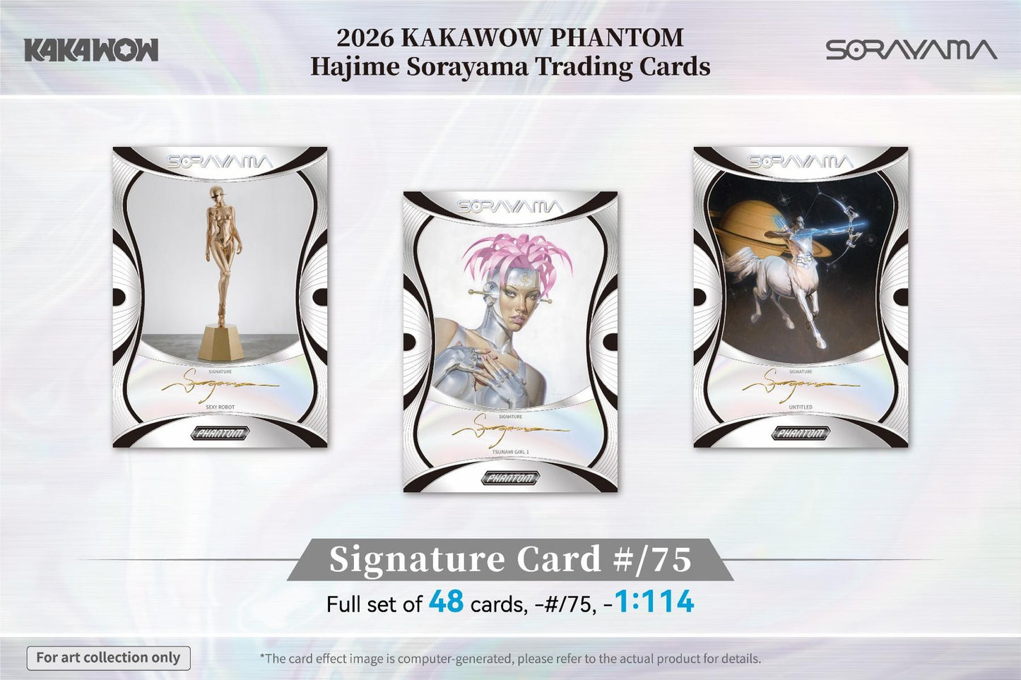 2026 Kakawow Phantom Hajime Sorayama Trading Card Box