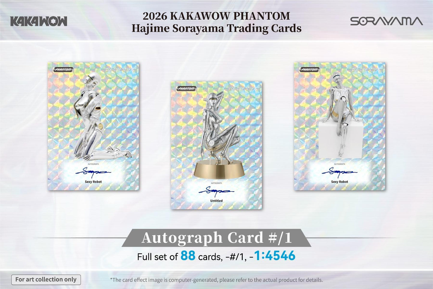 2026 Kakawow Phantom Hajime Sorayama Trading Card Box