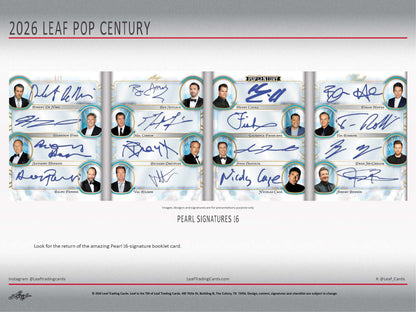 2026 Leaf Pop Century Hobby Box