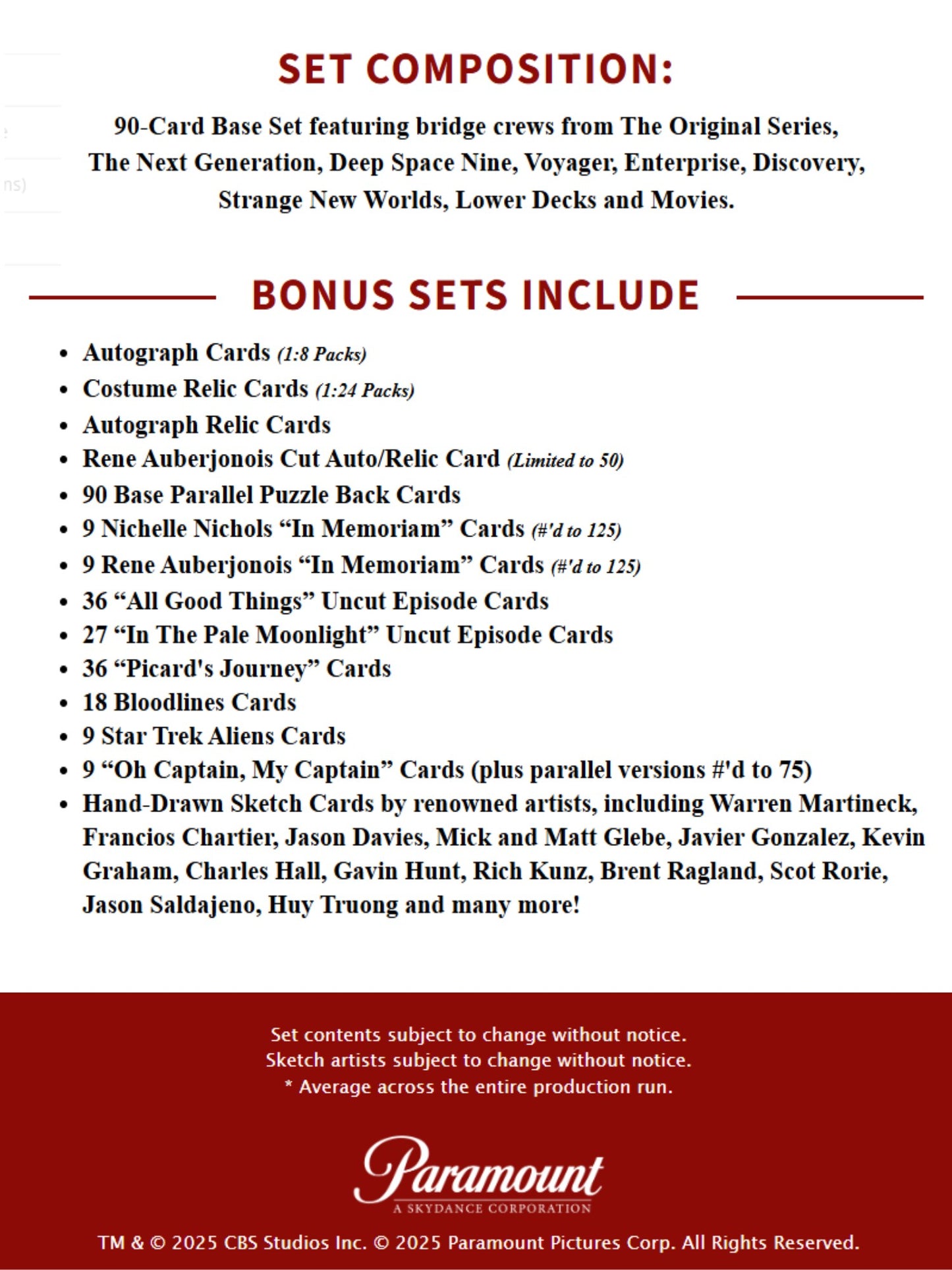 2026 Rittenhouse Star Trek Connections Hobby Box