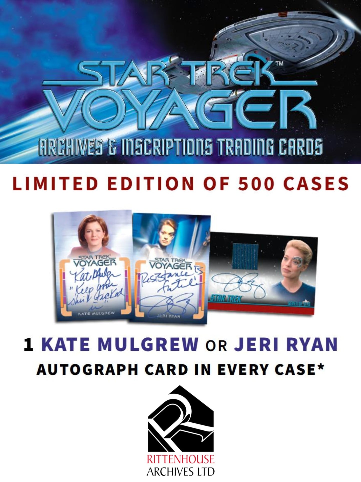 2026 Rittenhouse Star Trek Voyager Archives & Inscriptions Hobby Box