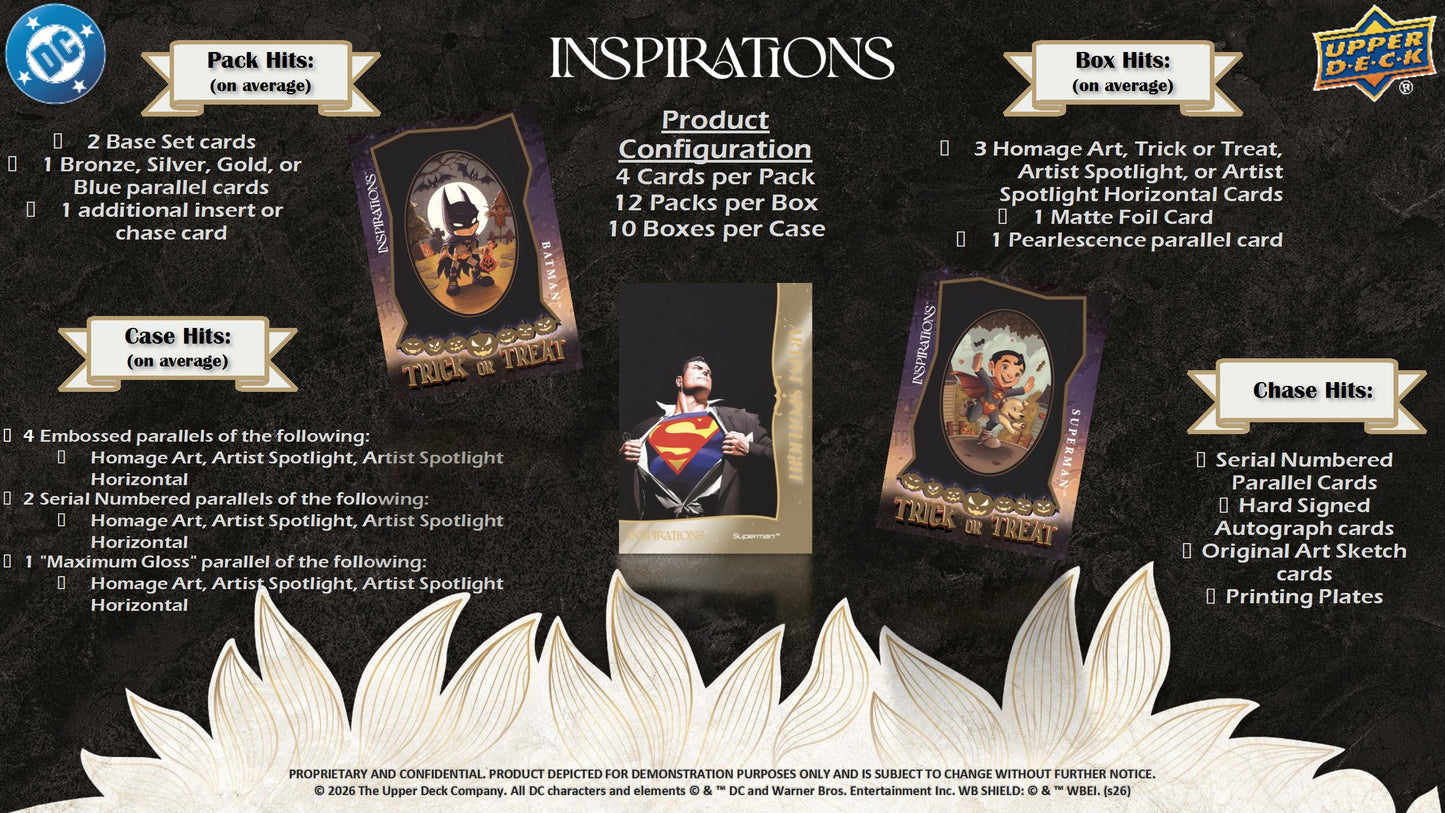 2026 Upper Deck Inspirations The World of DC Hobby Box