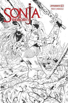 Sonja Reborn #5 Cover K Greg Land Line Art Foc Bonus Variant