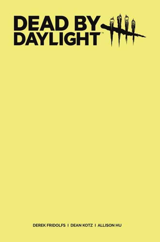 Dead By Daylight The Hillbilly #1 (Of 4) Cover G Color Blank Sketch Variant (Mature)