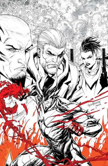 Fireborn #1 Cover L Tyler Kirkham Black & White & Blood Full Art Variant
