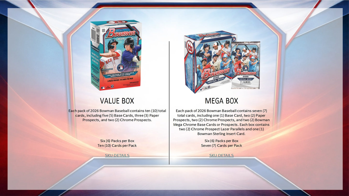2026 Topps Bowman Baseball Hobby Box