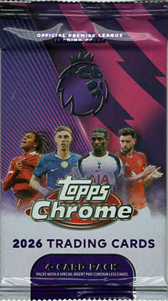 2026 Topps Chrome Premier League Soccer Pack