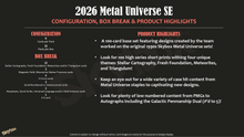 2026 Upper Deck Metal Universe SE Hobby Box