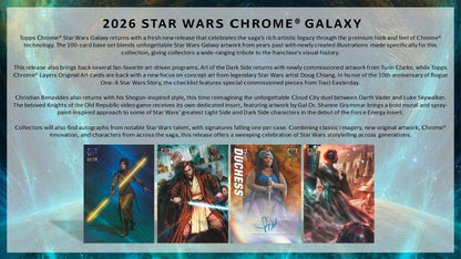 2026 Topps Star Wars Chrome Galaxy Hobby Box