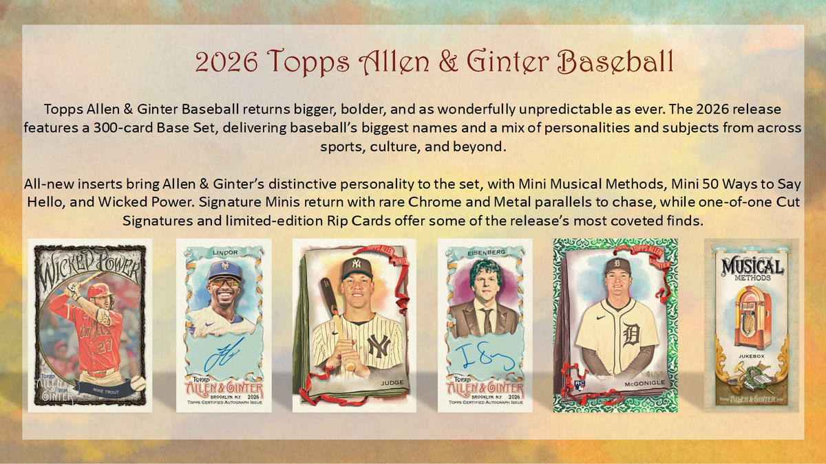 2026 Topps Allen & Ginter Baseball Hobby Box